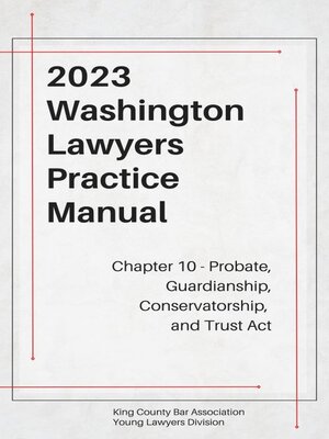 cover image of Washington Lawyers Practice Manual Chapter 10